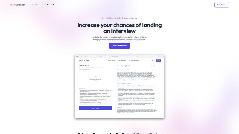 ResumeRanker.io