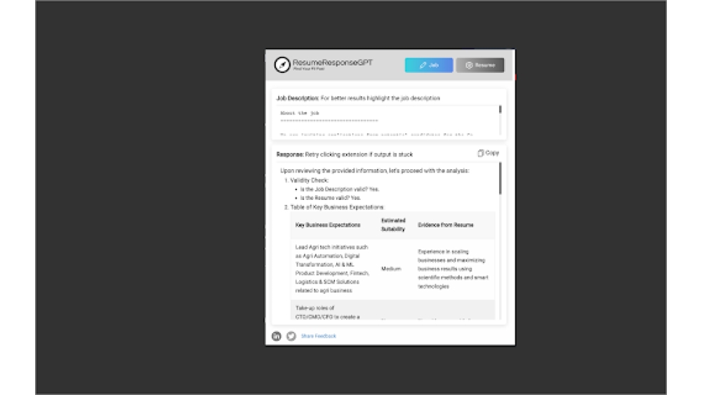ResumeResponseGPT - Chrome Extension