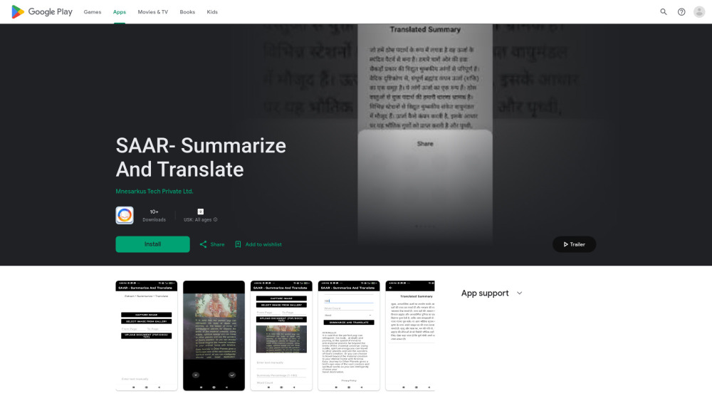 SAAR- Summarize And Translate