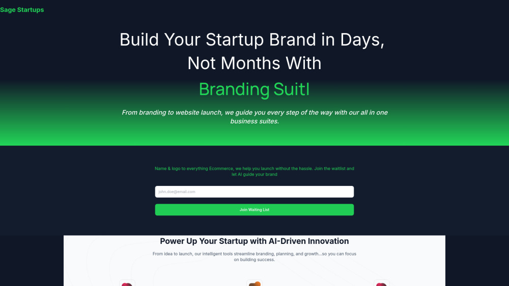 Sage Startup AI