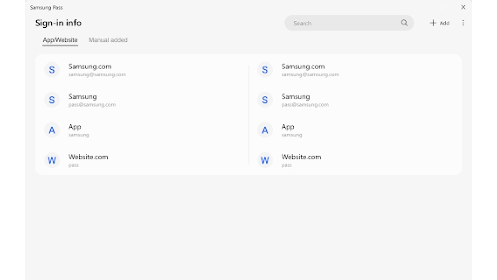 Samsung Pass - Chrome Extension