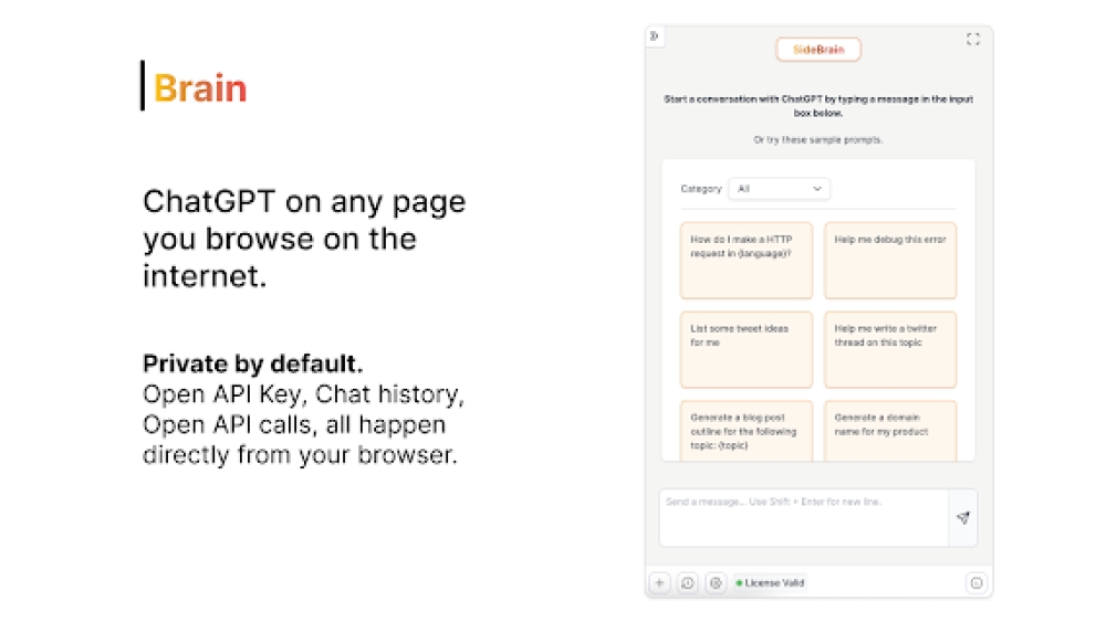 SideBrain - Chrome Extension