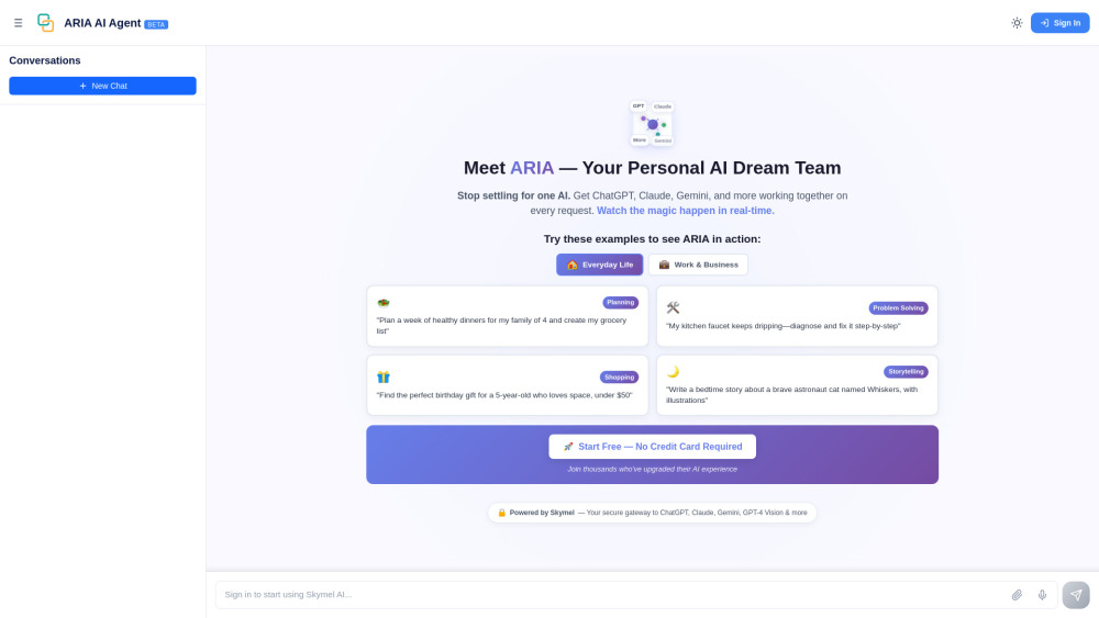 'Skymel'' ARIA (Beta)'