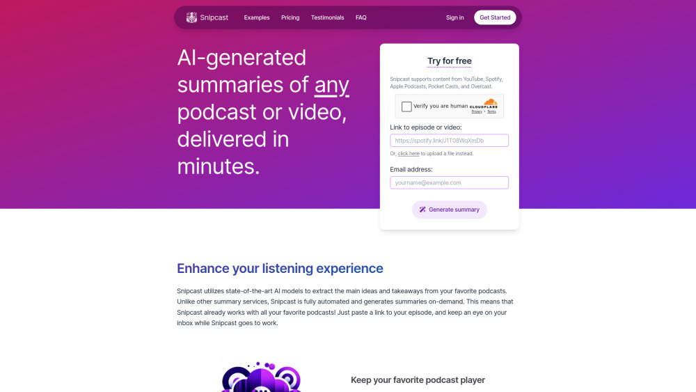 Snipcast.io