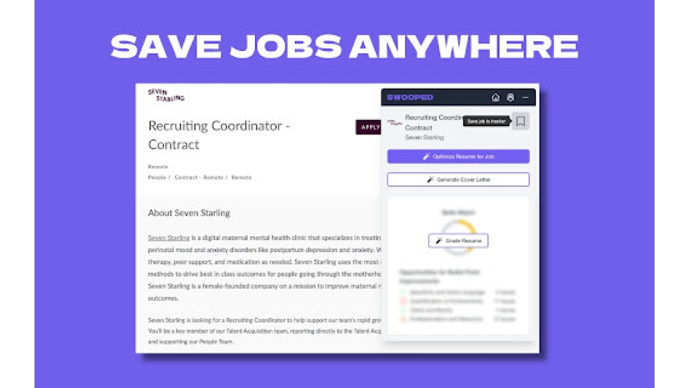 Swooped - Chrome Extension