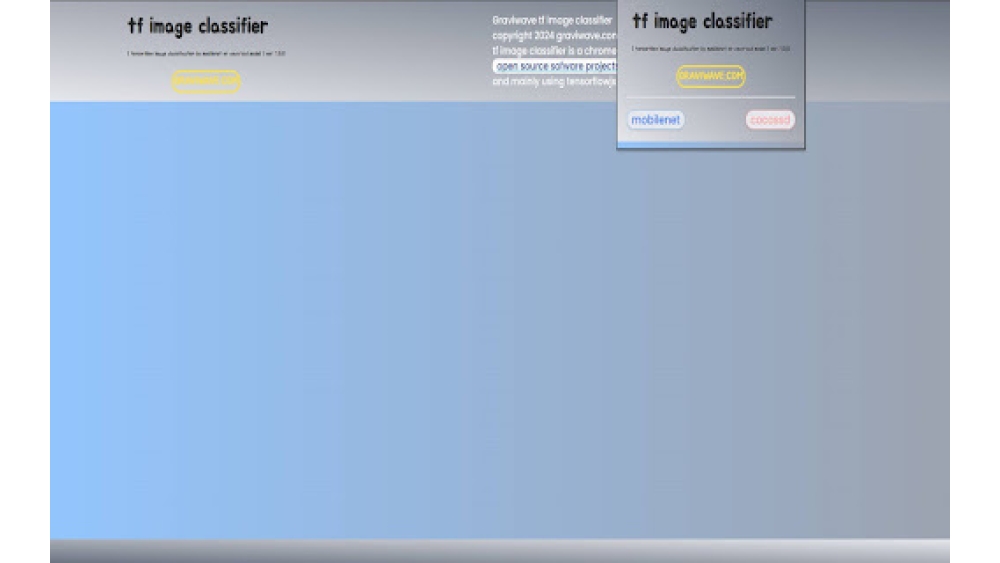 TensorFlow Object Detection API - Chrome Extension