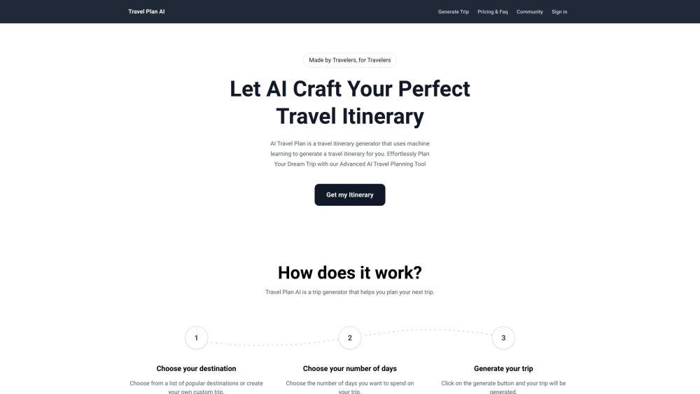 Travel Plan AI