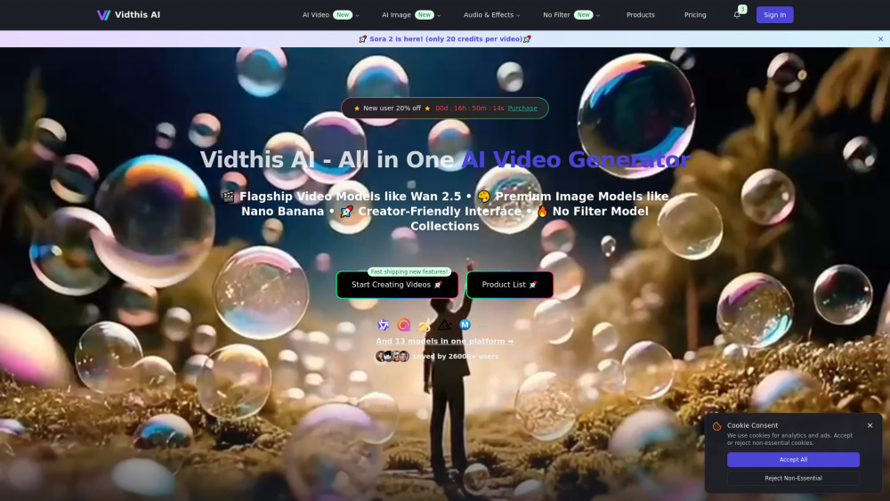 Vidthis: All In One AI Video Generator
