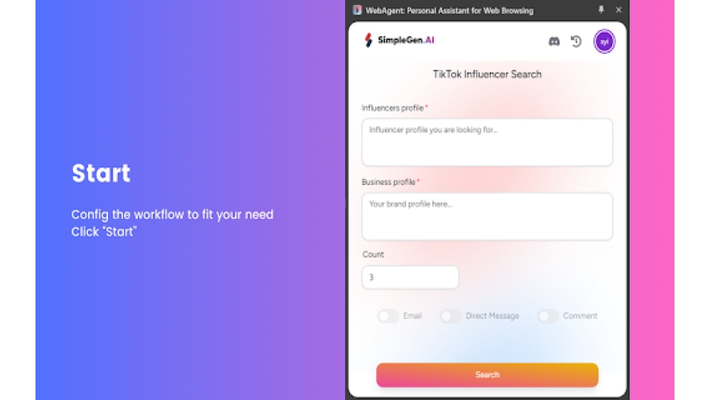 WebAgent - Chrome Extension