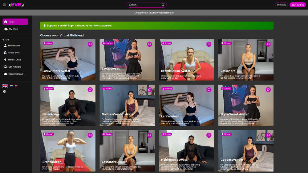 xeve.ai AI Girlfriends, AI Sexting, AI Live Video Chat and AI St