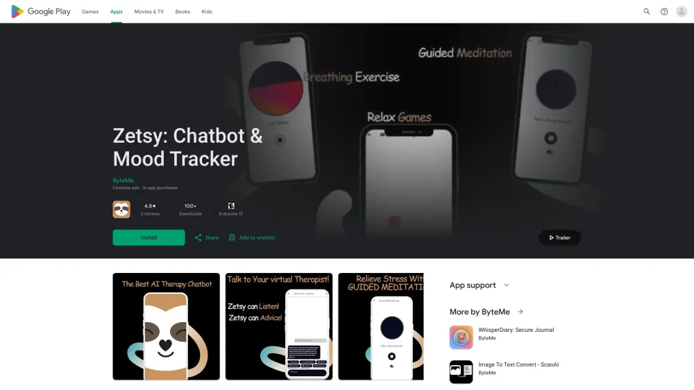 Zetsy: Chatbot & Mood Tracker
