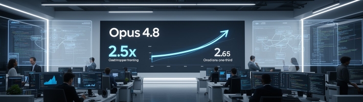 Claude Opus 4.8 вышла: скорость выросла в 2,5 раза, цена в Fast-режиме упала до трети