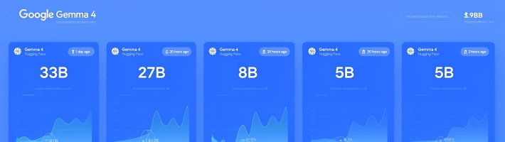 Google нагулял Gemma 4 на Hugging Face: в одной коллекции собраны версии 33B, 27B, 8B и 5B