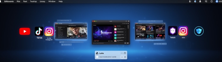 Latte для macOS: скачивает видео и музыку с 1800+ сайтов прямо из верхней панели