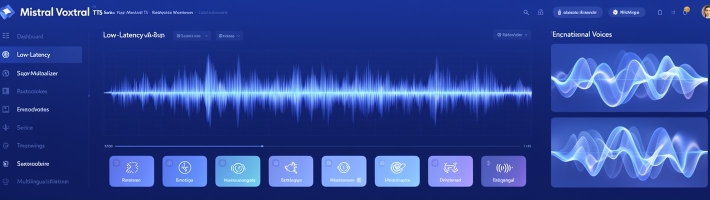Mistral Voxtral TTS: 4B модель, 70ms latency и живой голос для бизнес-агентов