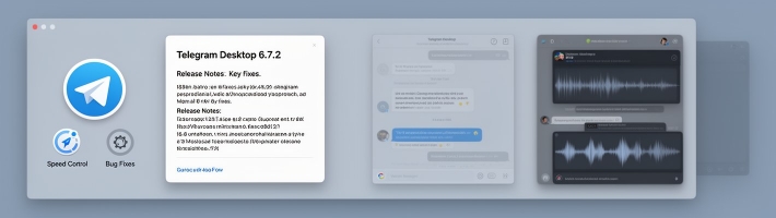 Telegram Desktop 6.7.2: системный звук, отдельная скорость звука и важные фиксы в одном релизе