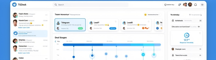TGDesk: как Telegram CRM помогает бизнесу собрать лиды, не теряя контекст и скорость общения