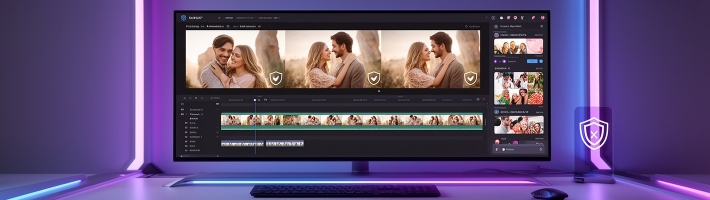 Vidnix AI Custom Kiss: генератор поцелуев из фото для коротких романтических видео