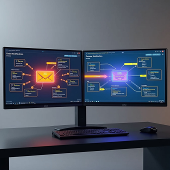 Автоматизация обработки заказов в интернет-магазине с уведомлениями по электронной почте и интеграцией вебхуков