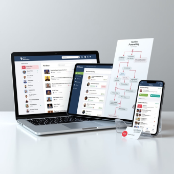 Создание контента для социальных сетей на нескольких платформах с автоматизированным согласованием и управлением данными.