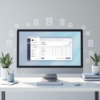 Создание индивидуальных брендированных счетов в формате PDF и их автоматическая отправка по электронной почте.