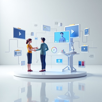 Создание анимированных видеороликов с человеческими персонажами на основе изображений и аудио под ключ.