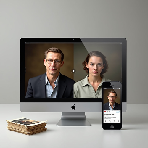 Преобразование старых фотографий в анимационные видео для соцсетей с помощью FLUX и Kling AI под ключ