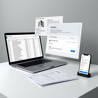 Автоматизированное создание и заполнение бизнес-документов с использованием Google Sheets и Gmail под ключ