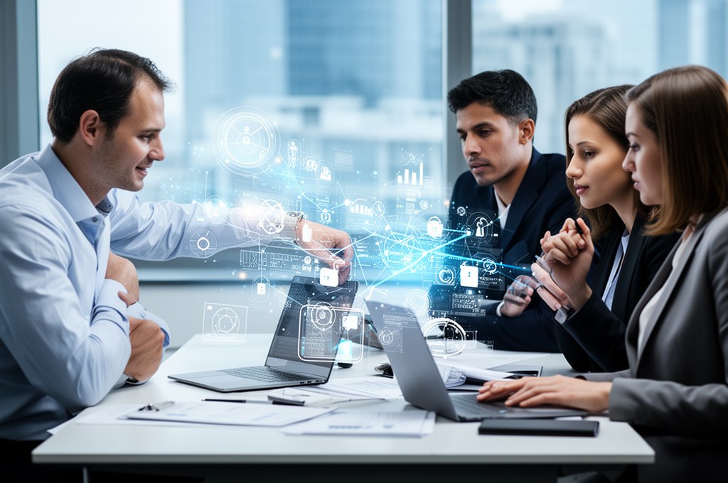 AI agent collaborating with human professionals