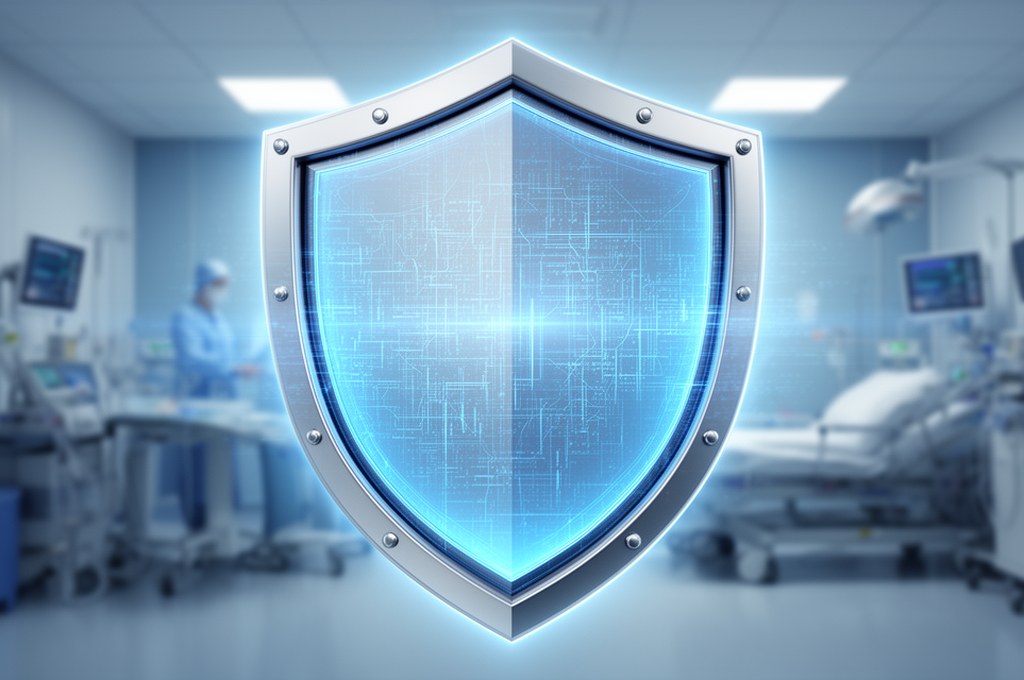 AI protecting patient privacy with a digital shield