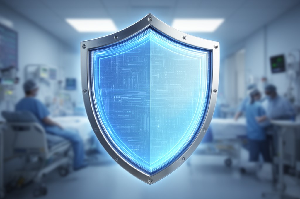 AI protecting patient privacy with a digital shield