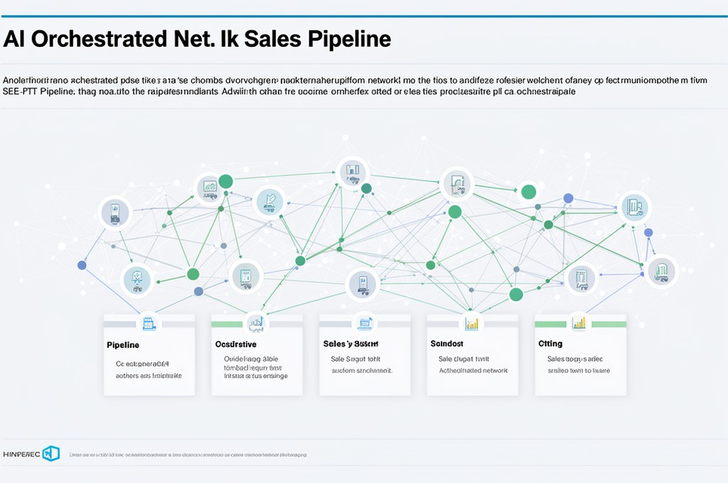 AI orchestrated network in sales pipeline