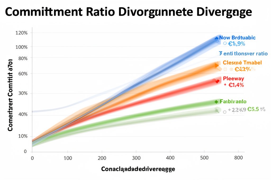 graph illustrating commitment ratio divergence