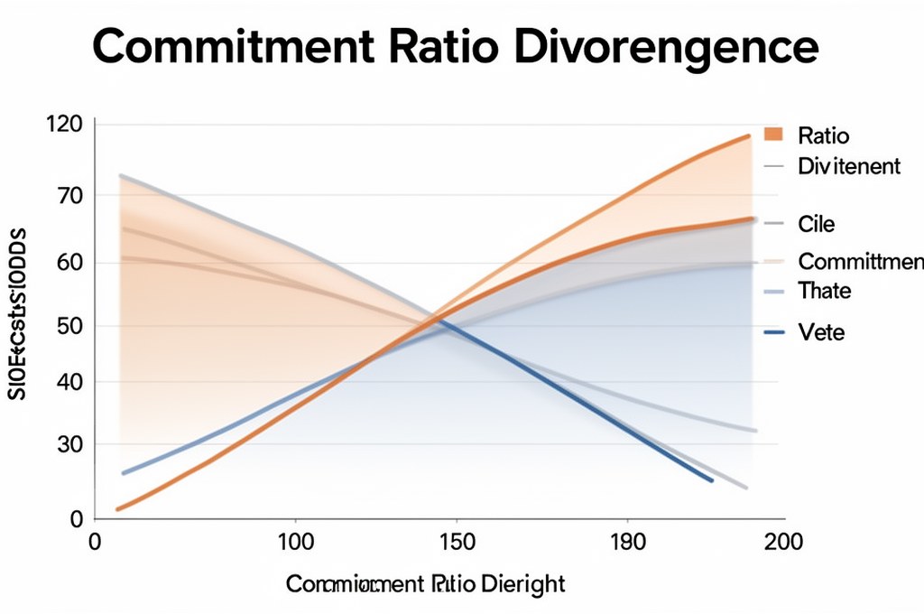 graph illustrating commitment ratio divergence