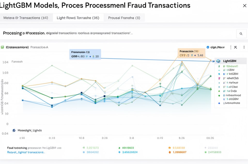 LightGBM model processing fraud transactions
