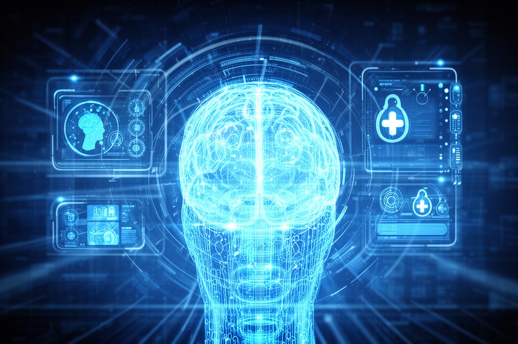 Futuristic AI integration in healthcare systems