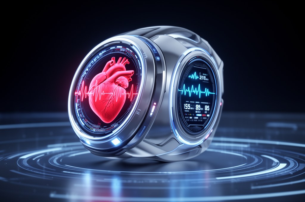 futuristic heart monitoring device concept