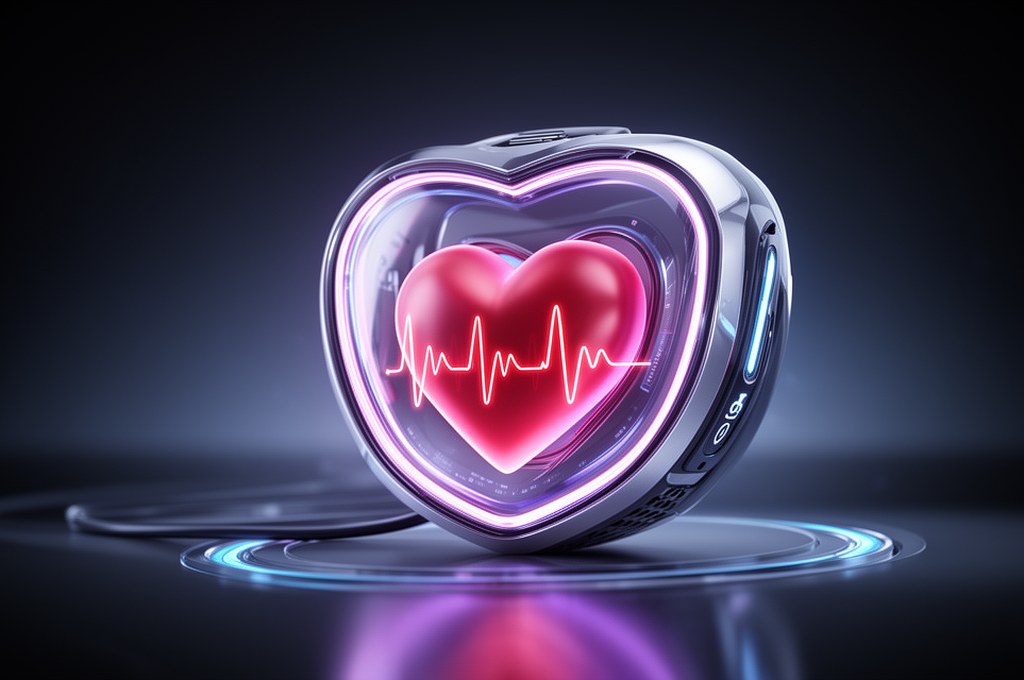 futuristic heart monitoring device concept