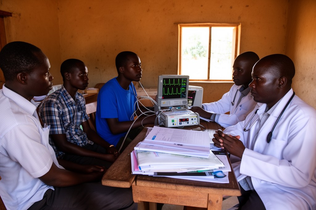 AI-driven heart monitoring technology in a rural clinic