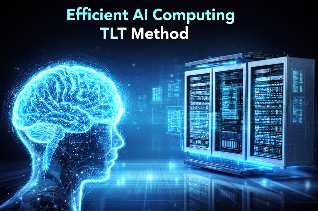Futuristic concept of efficient AI computing with TLT method