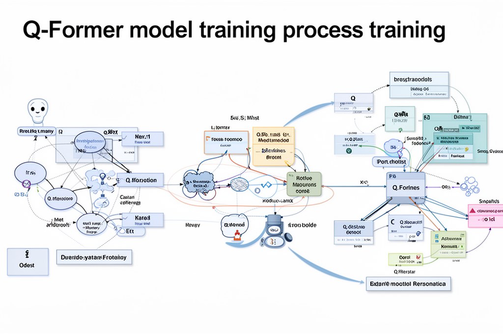 Q-Former model training process illustration