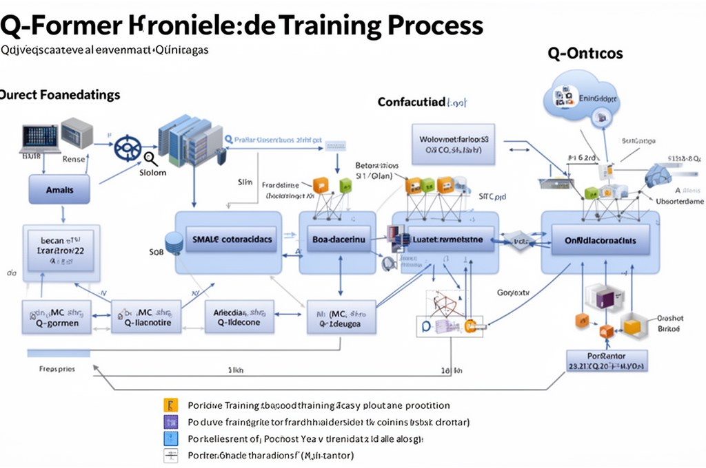 Q-Former model training process illustration