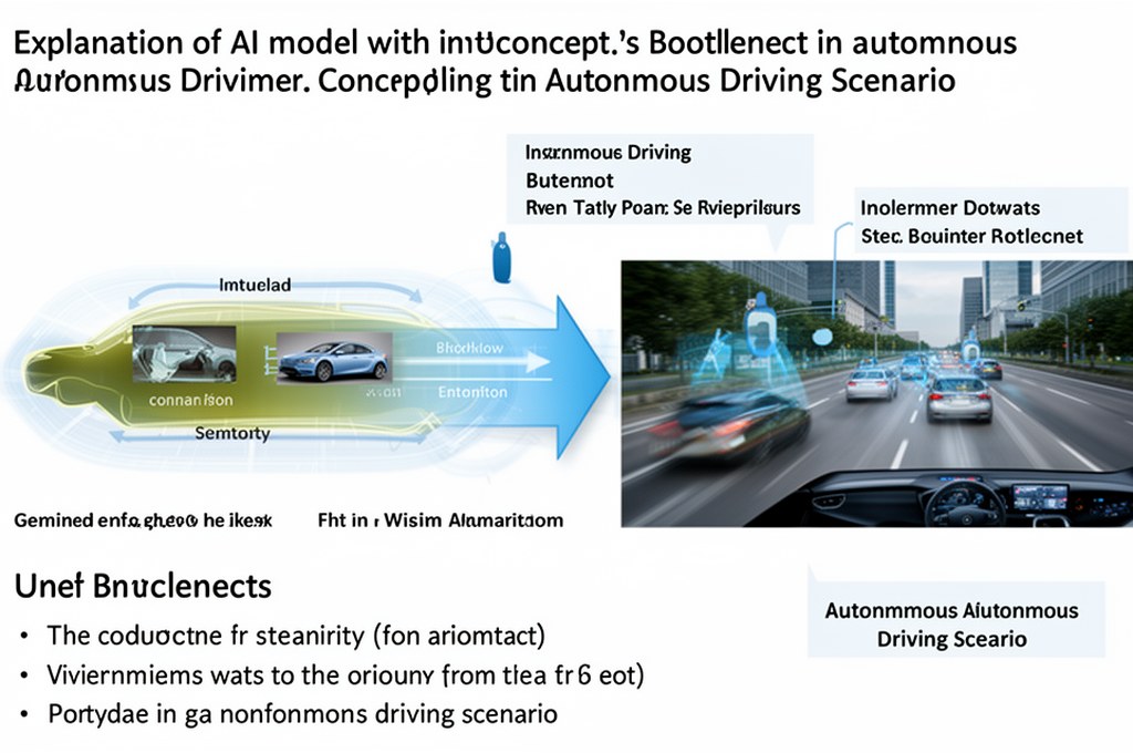 Explanation of AI model with concept bottleneck in autonomous driving scenario
