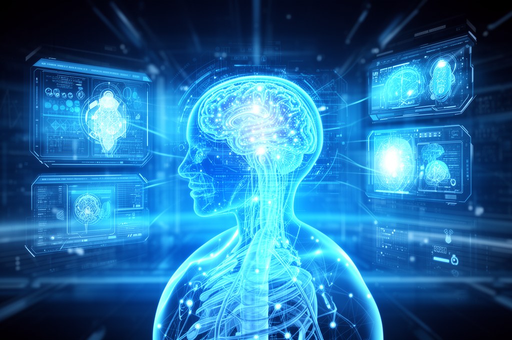 futuristic medical AI technology concept