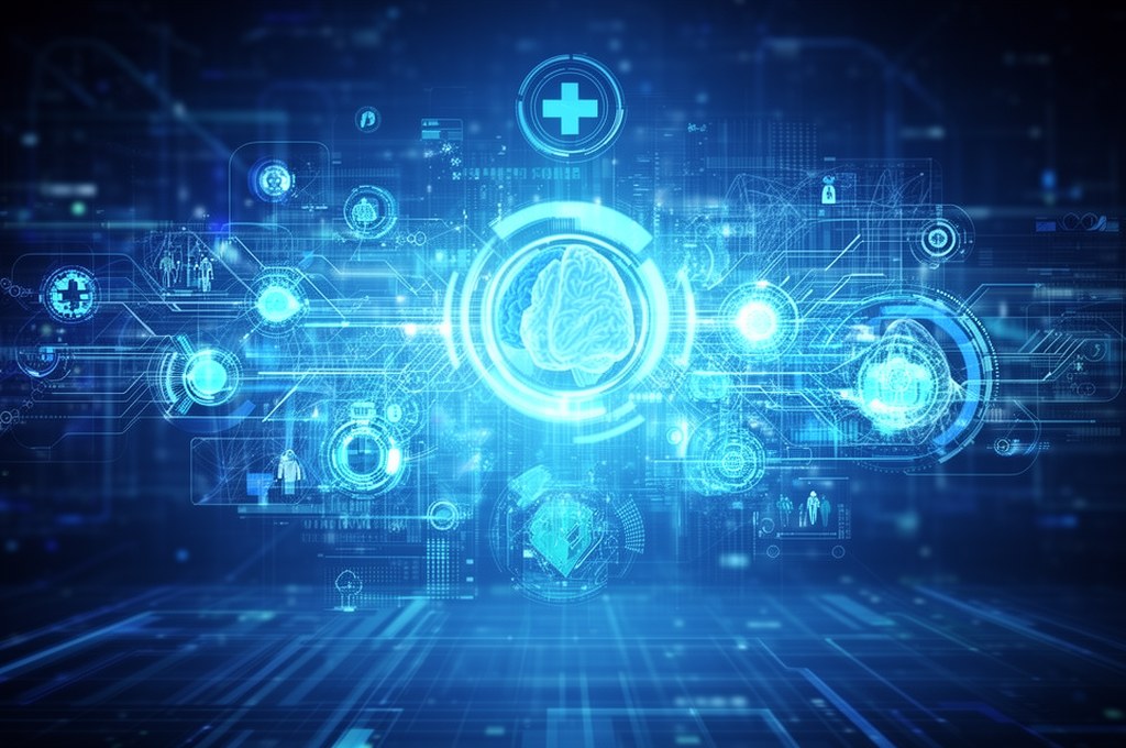 futuristic medical AI technology concept