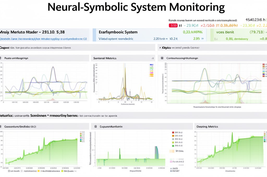 Visualization of neural-symbolic system monitoring metrics