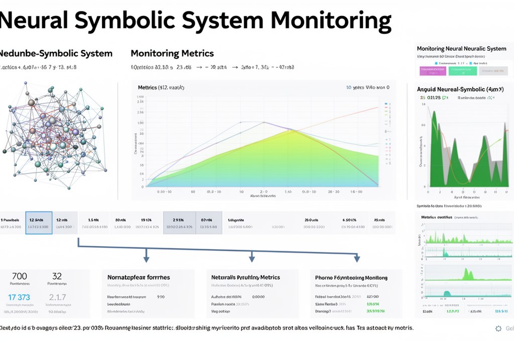Visualization of neural-symbolic system monitoring metrics