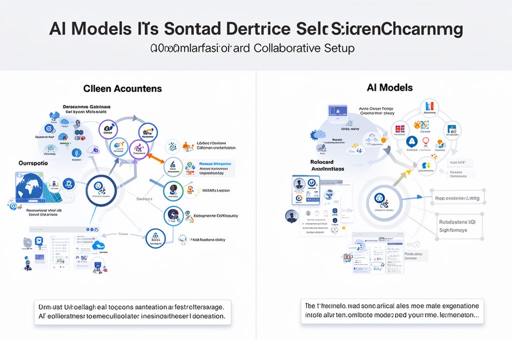 Comparison of AI models in a collaborative setup