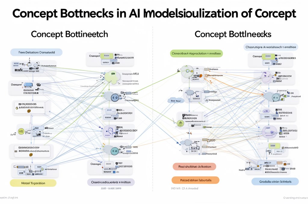 Visualization of concept bottlenecks in AI models