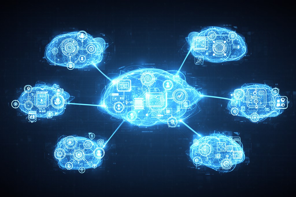 Ensemble of AI models in a collaborative environment